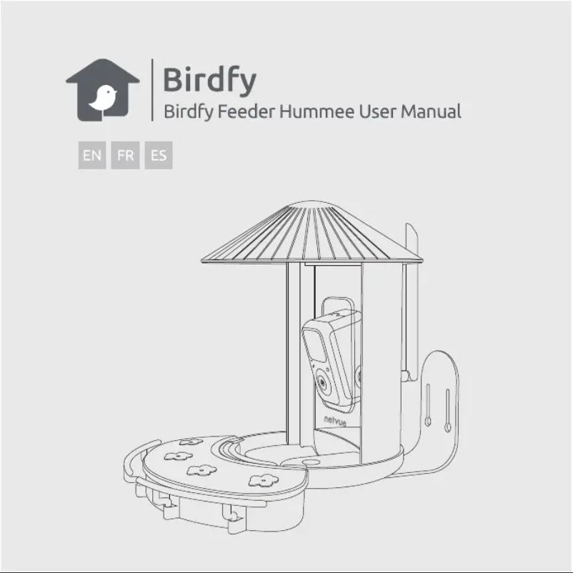 Page 1 de la notice Manuel utilisateur BIRDFY Feeder Hummee
