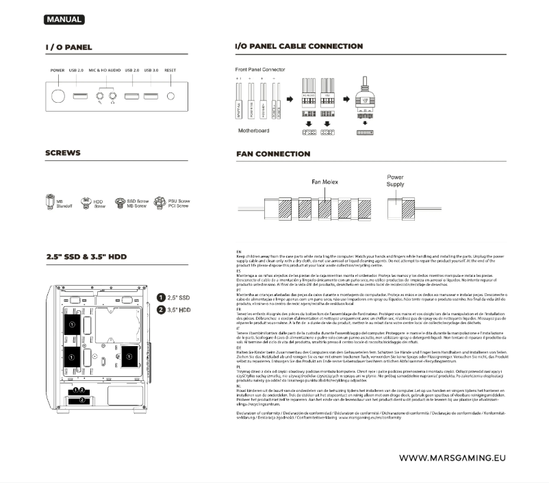 Page 1 of the manual User Manual Mars Gaming MC-PRO2