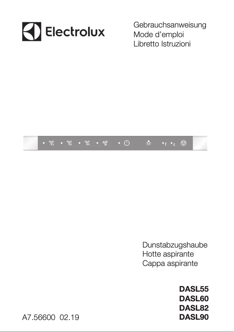 Page 1 de la notice Manuel utilisateur Electrolux DASL9045CN