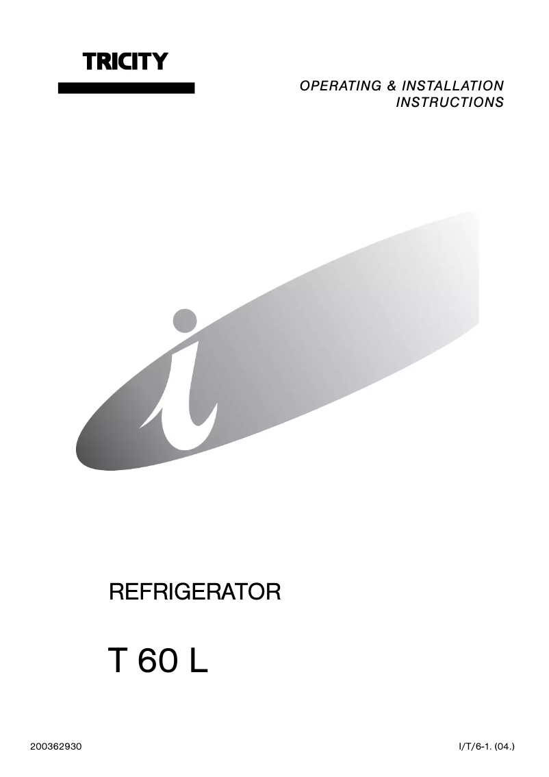 Image de la première page du manuel de l'appareil T60L