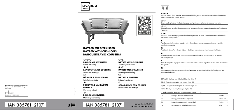 Page 1 de la notice Manuel utilisateur Livarno Lux IAN 385781