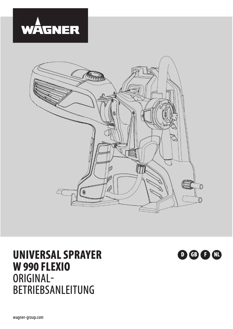 Page 1 de la notice Manuel utilisateur Wagner W 990 Flexio
