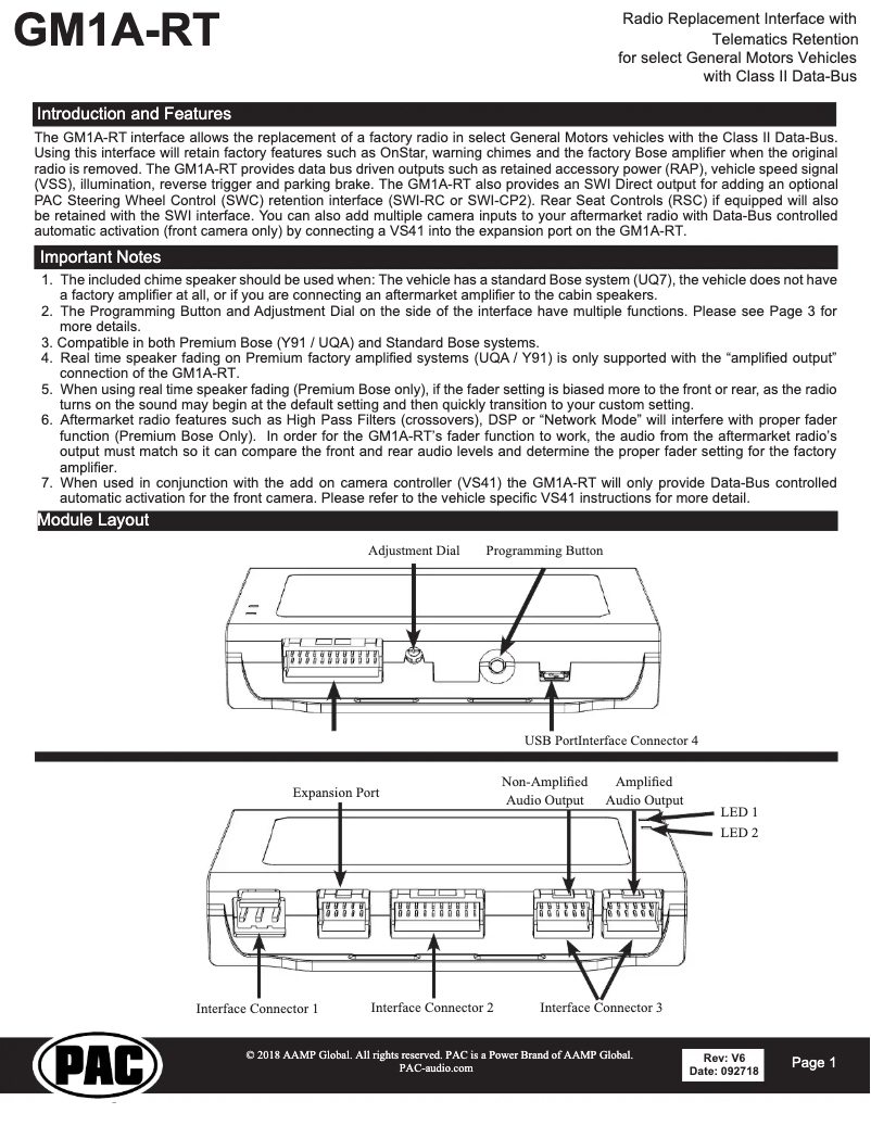 Page 1 de la notice Manuel utilisateur PAC GM1A-RT