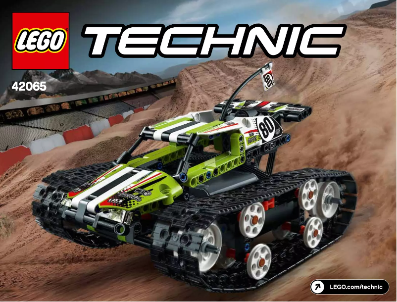 Page 1 de la notice Manuel utilisateur Lego Technic RC Tracked Racer