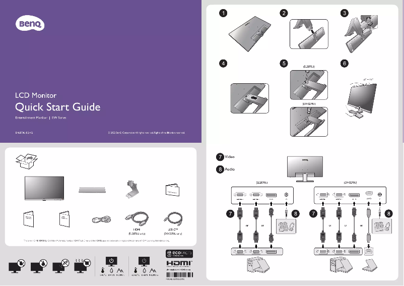 Página 1 del manual Guía de inicio rápido BenQ EW3270U