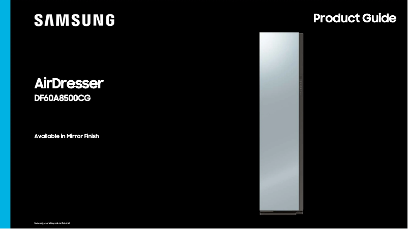 Page 1 de la notice Brochure Samsung DF60A8500CG