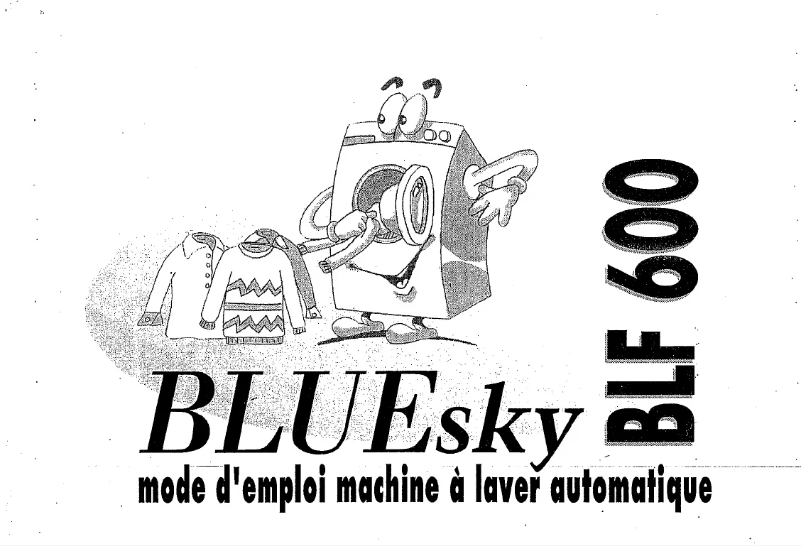 Page 1 de la notice Manuel utilisateur Bluesky BLF 600