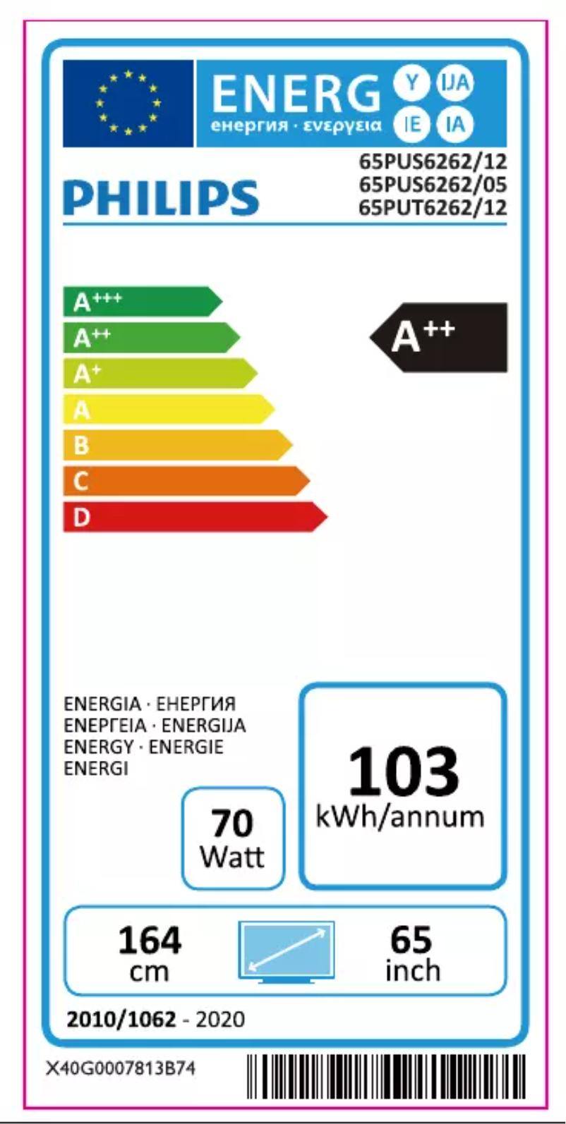 Image de la première page du manuel de l'appareil 6000 series 65PUT6262