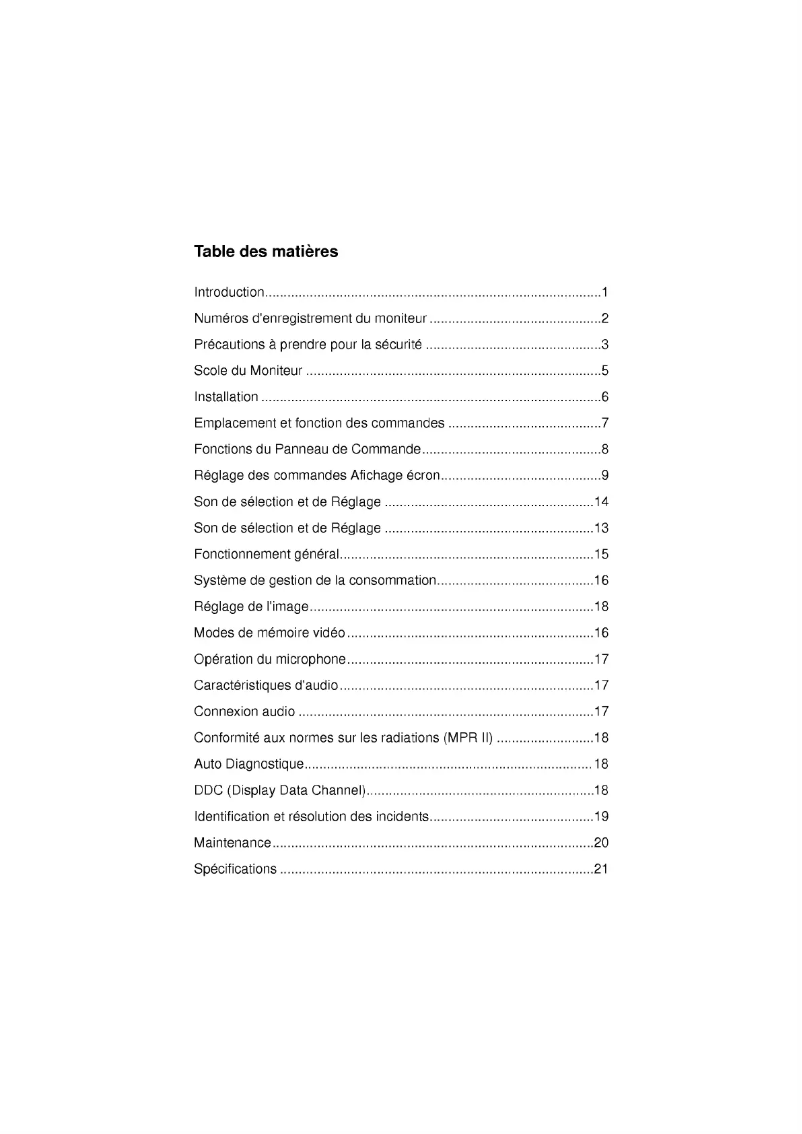 Page 1 de la notice Manuel utilisateur LG CM530