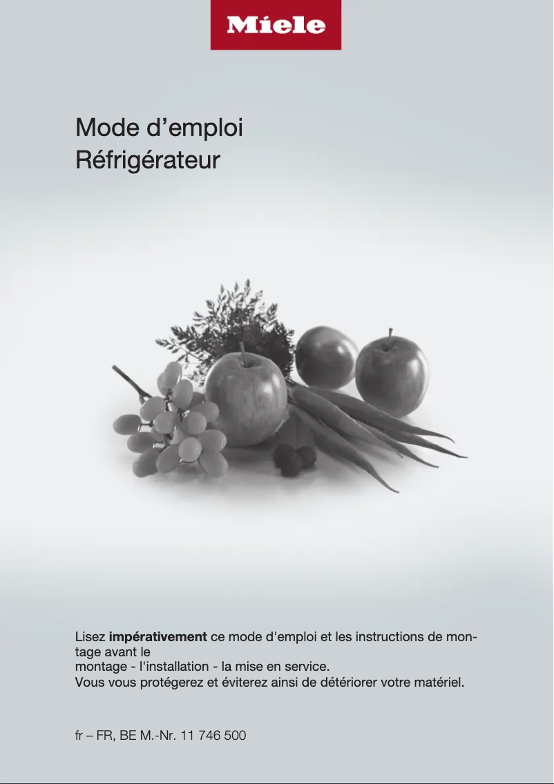 Página 1 del manual Manual de usuario Miele K 7734 F