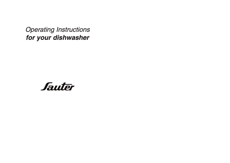 Page 1 de la notice Manuel utilisateur Sauter DWS10FW