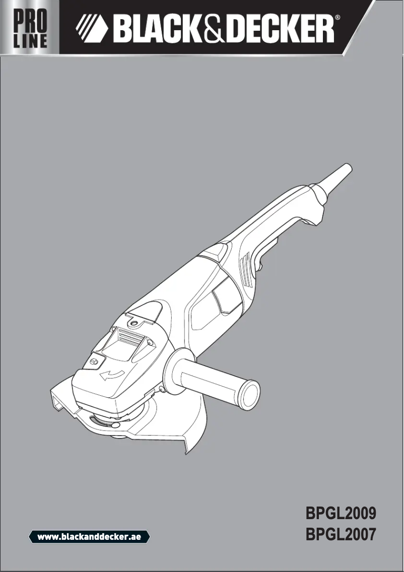 Page 1 de la notice Manuel utilisateur Black & Decker BPGL2009