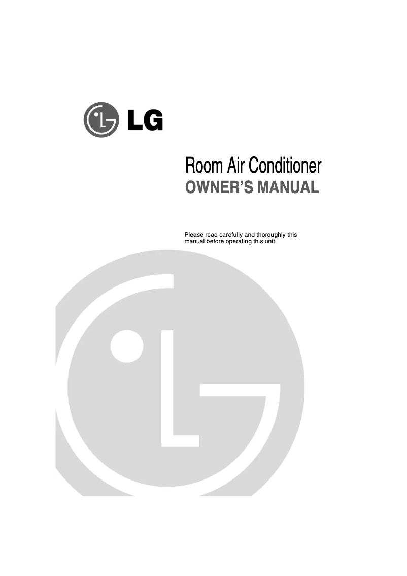 Página 1 del manual Manual de usuario LG LSN6CG2BCAP