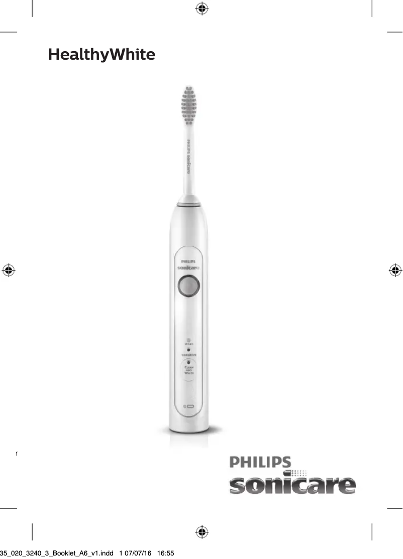 Página 1 del manual Manual de usuario Philips Sonicare HealthyWhite+ HX8923
