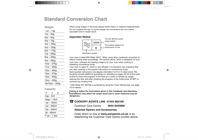 Page 1 de la notice Manuel utilisateur Panasonic NN-SD460M