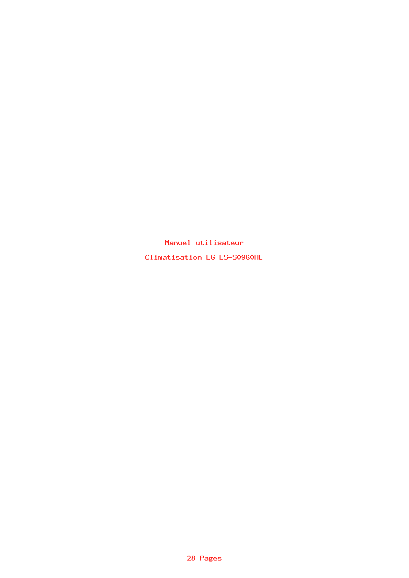 Page 1 de la notice Manuel utilisateur LG LS-S0960HL