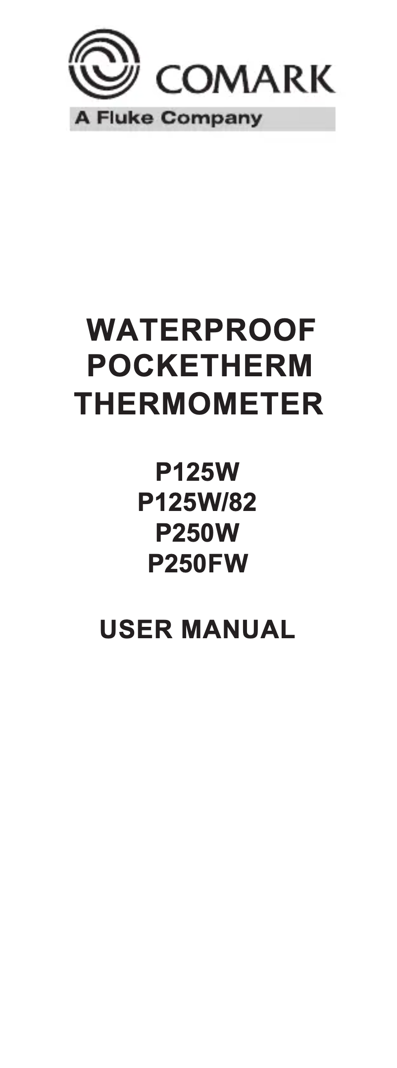 Page 1 de la notice Manuel utilisateur Comark P125W