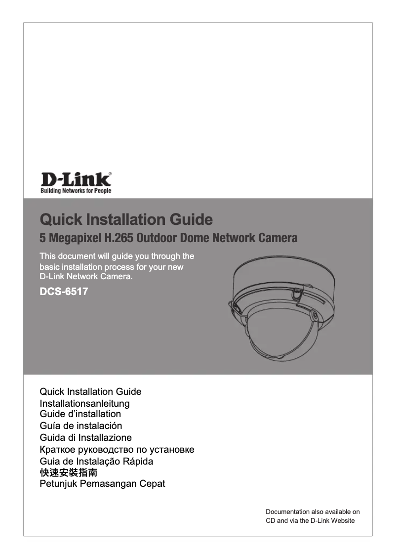 Page 1 de la notice Manuel utilisateur D-Link DCS-6517