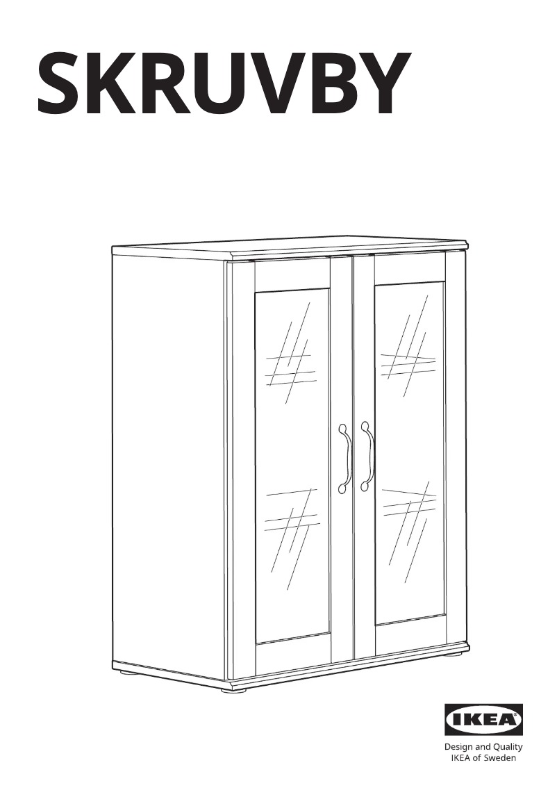 Page 1 de la notice Manuel utilisateur Ikea SKRUVBY 705.203.61