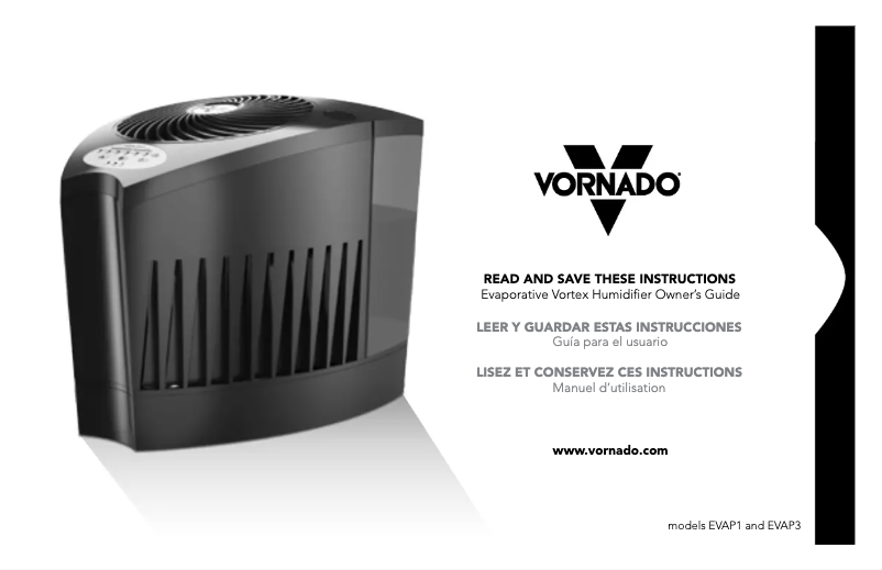 Page 1 de la notice Manuel utilisateur Vornado EVAP1