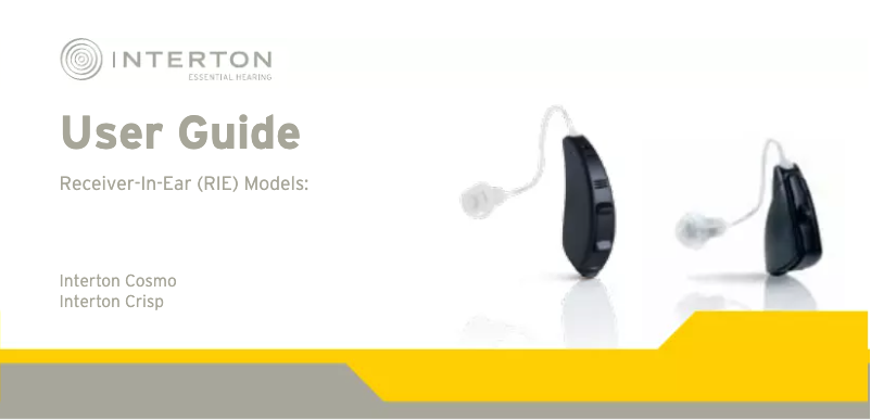 Page 1 de la notice Manuel utilisateur Interton Crisp ITE