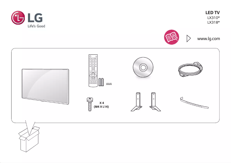 Page 1 de la notice Manuel utilisateur LG 49LX318C