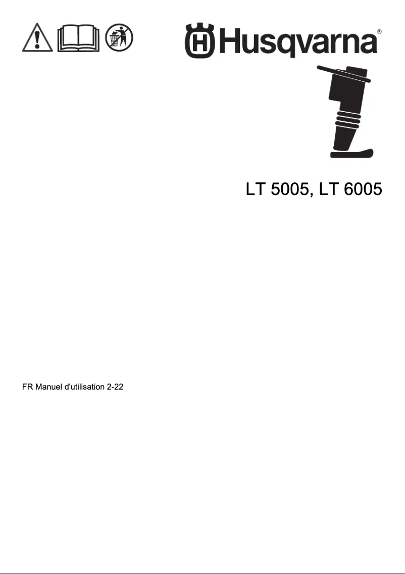 Page 1 of the manual User Manual Husqvarna LT6005