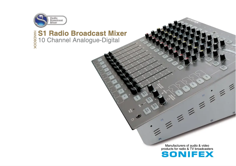 Page 1 de la notice Manuel utilisateur Sonifex S1