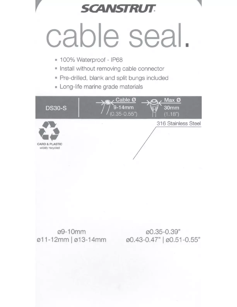 Page 1 of the manual User Manual Scanstrut DS30-P-BLK