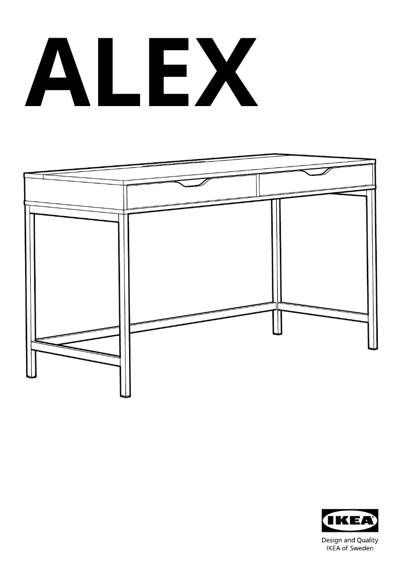 Page 1 de la notice Manuel utilisateur Ikea ALEX 604.838.06