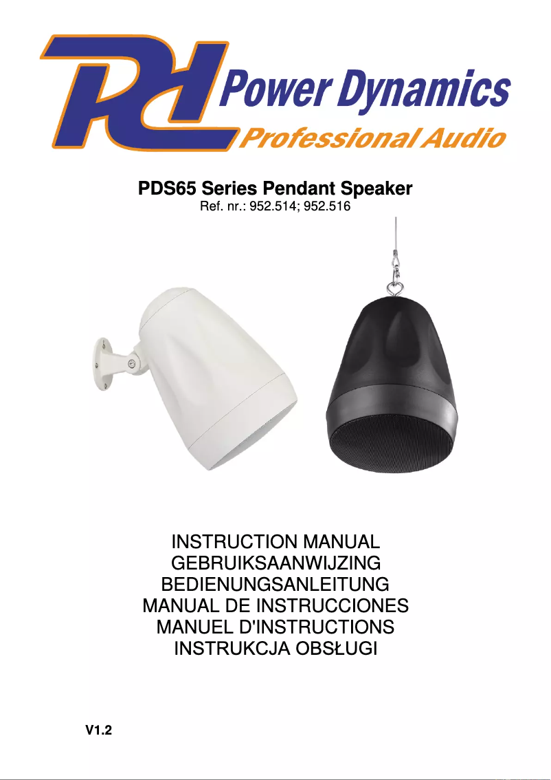 Page 1 de la notice Manuel utilisateur Power Dynamics PDS65