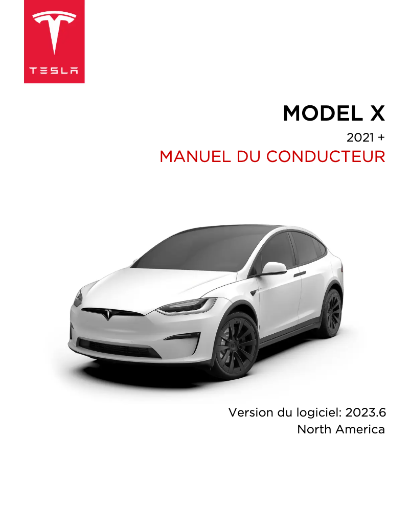 Página 1 del manual Manual de usuario Tesla Model X (2023)