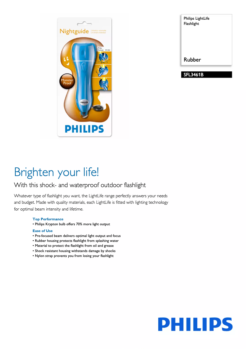 Página 1 del manual Manual de usuario Philips LightLife SFL3461B