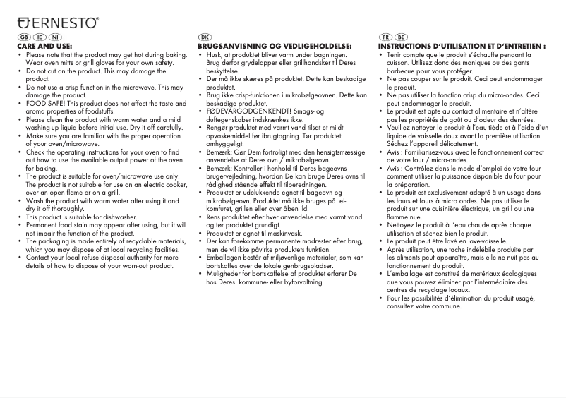 Page 1 de la notice Manuel utilisateur Ernesto IAN 304842