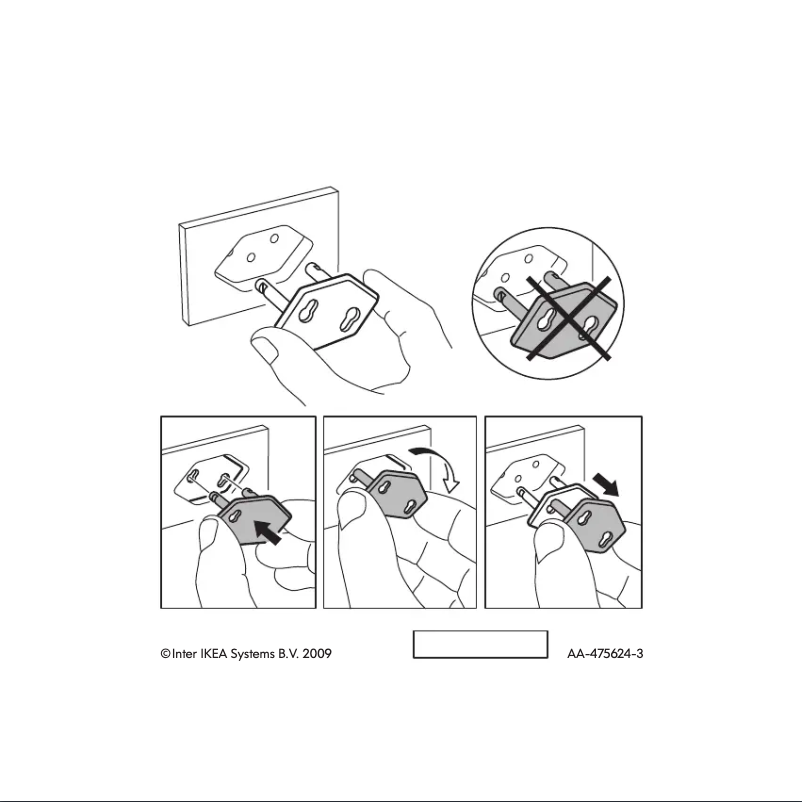 Page 1 de la notice Manuel utilisateur Ikea PATRULL 901.915.47