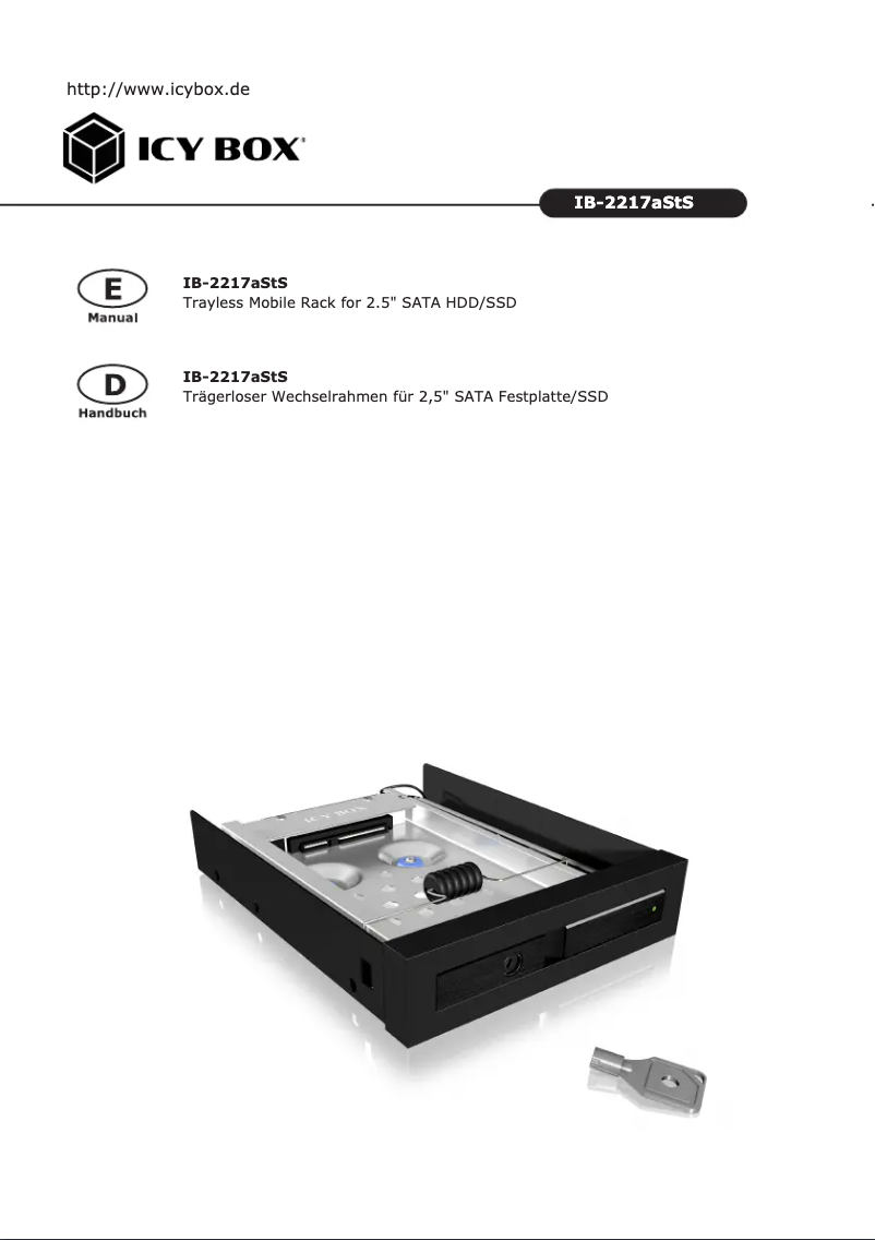 Page 1 de la notice Manuel utilisateur Icy Box IB-2217aStS