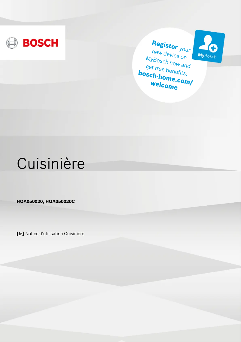 Página 1 del manual Manual de usuario Bosch HQA050020