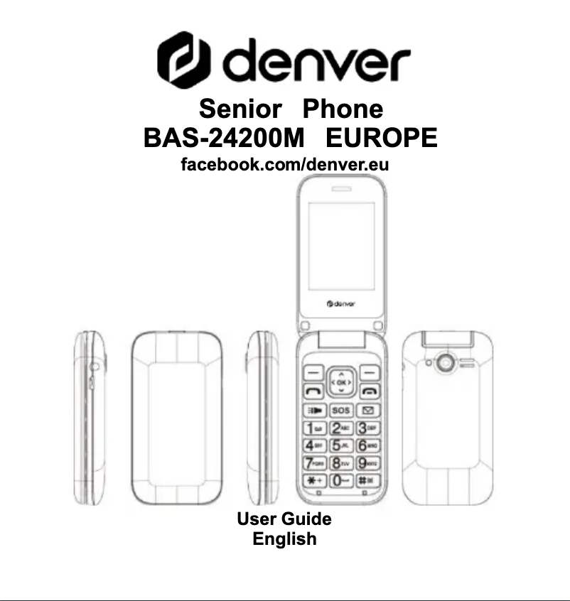 Page 1 of the manual User Manual Denver BAS-24200M