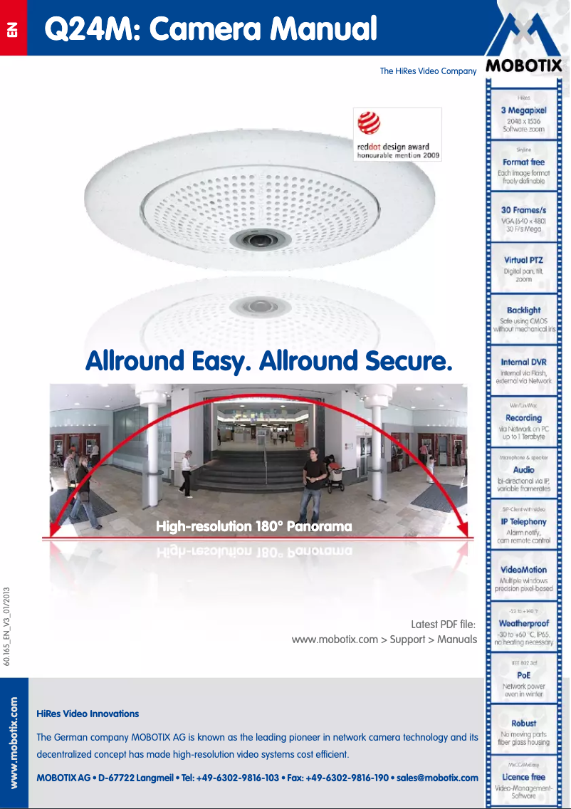 Page 1 of the manual User Manual Mobotix Q24M