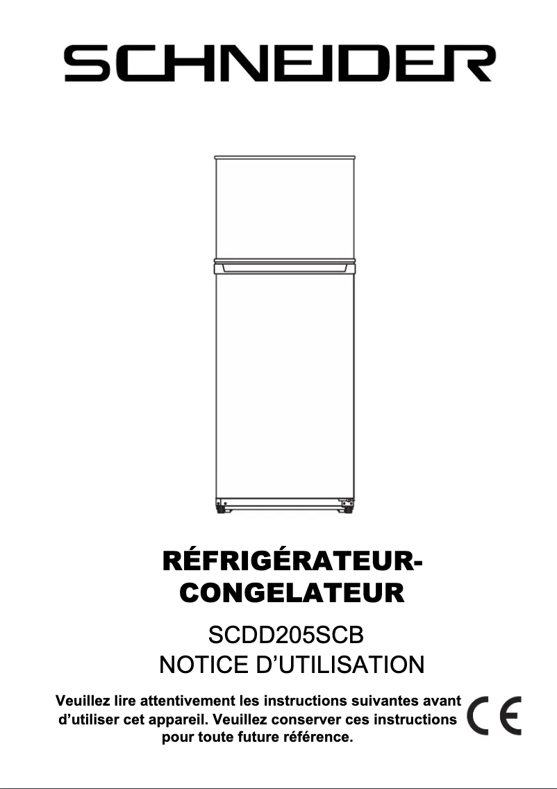 Page 1 de la notice Manuel utilisateur Schneider SCDD205