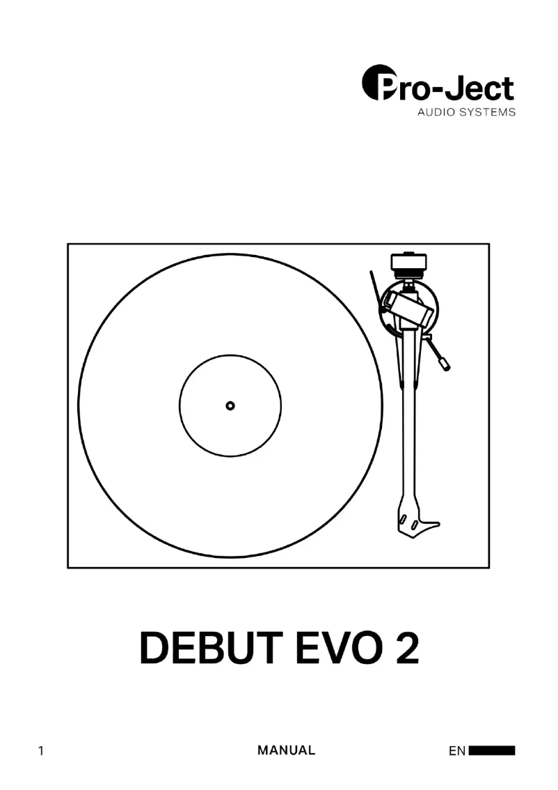 Page 1 de la notice Manuel utilisateur Pro-Ject Debut EVO 2