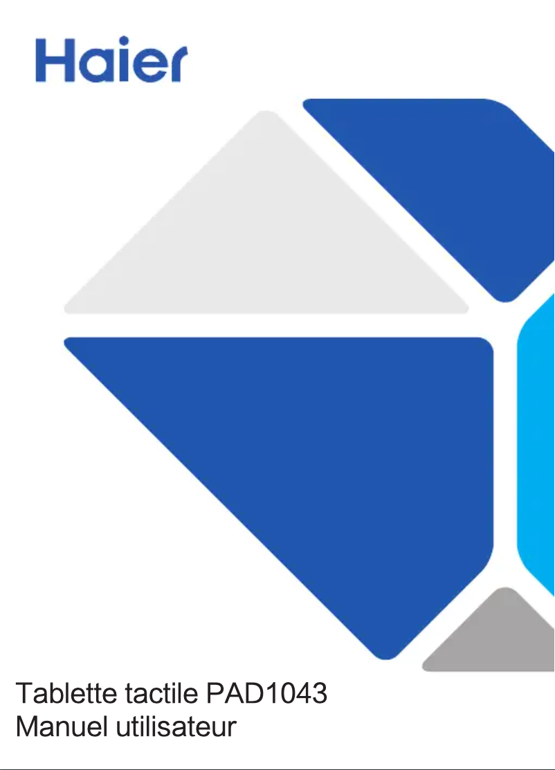 Página 1 del manual Manual de usuario Haier PAD 1043