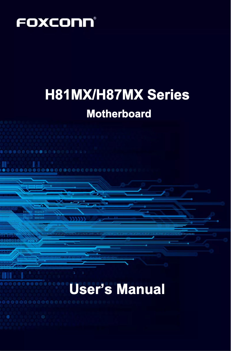 Page 1 de la notice Manuel utilisateur Foxconn H87MX