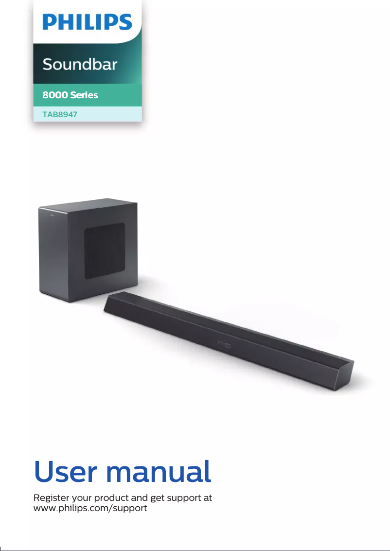 Página 1 del manual Manual de usuario Philips TAB8947