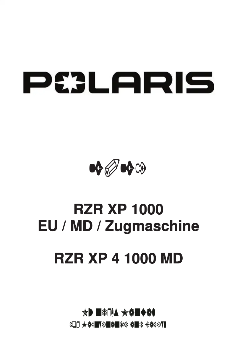 Page 1 de la notice Manuel utilisateur Polaris RZR XP 4 1000 (2021)