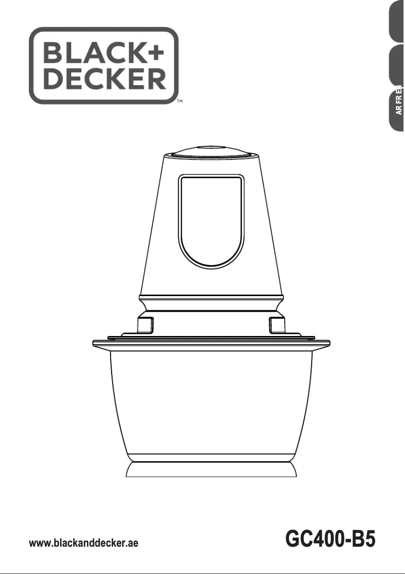 Page 1 de la notice Manuel utilisateur Black & Decker GC400-B5
