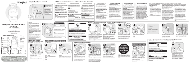 Página 1 del manual Manual de usuario Whirlpool WG1202XH