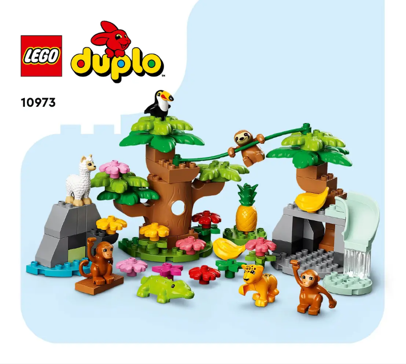 Page 1 de la notice Consignes visuelles Lego Duplo 10973