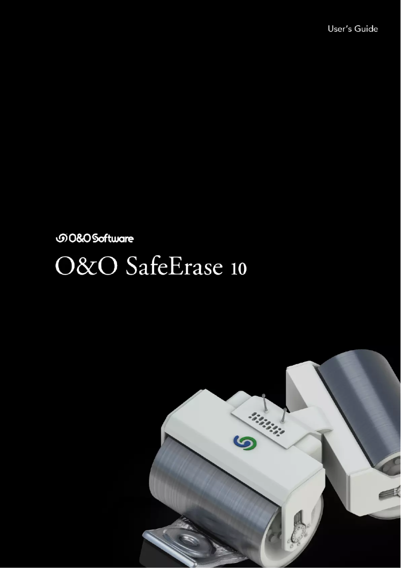 Page 1 of the manual User Manual O&O Software O&O SafeErase 10 Professional