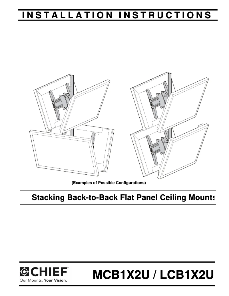 Page 1 de la notice Manuel utilisateur Chief MCB1X2U